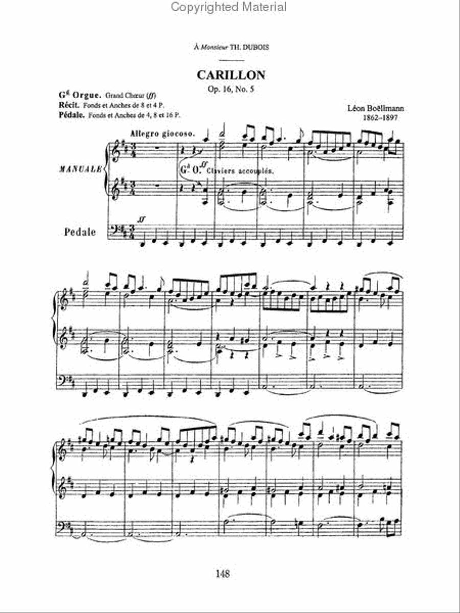 Toccatas, Carillons and Scherzos for Organ -- 27 Works for Church or Concert Performance Organ scores gallery preview page 3