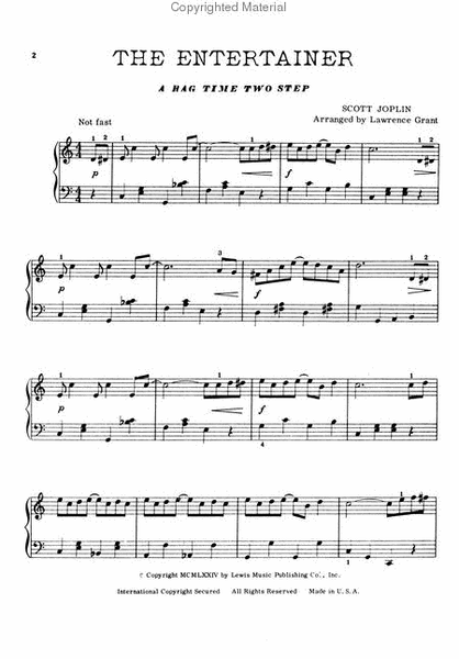 Scott Joplin – King of Ragtime for Easy Piano