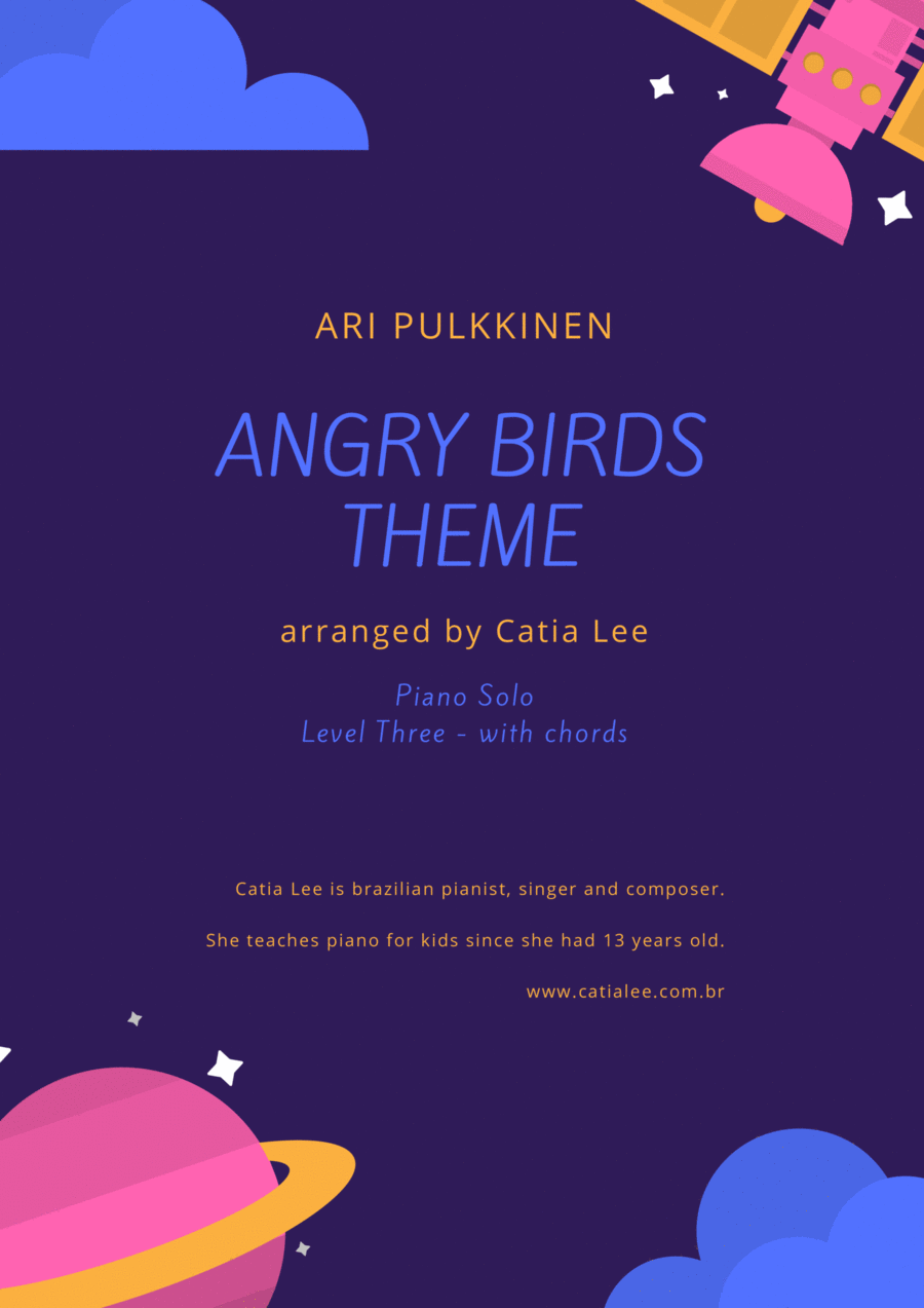 Angry Birds Theme Piano Solo scores gallery preview page 1