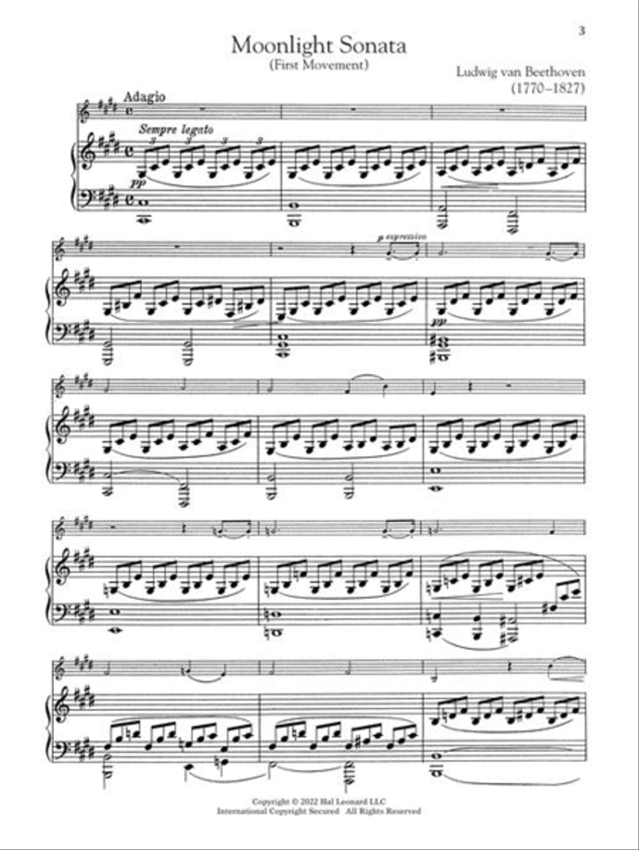Great Classical Music for Violin and Piano Violin Solo scores gallery preview page 4