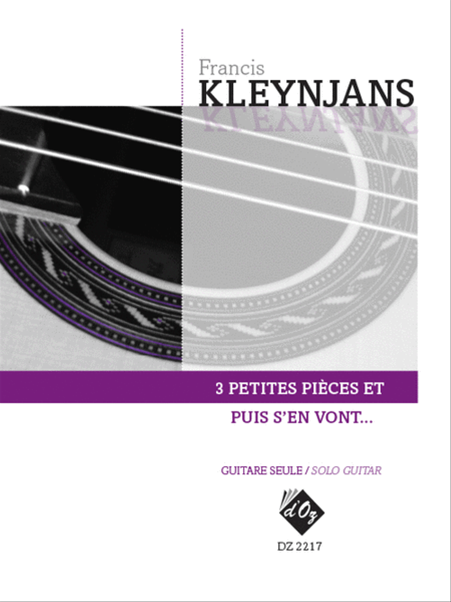 3 petites pièces et puis s’en vont... opus 294 Classical Guitar scores gallery preview page 1