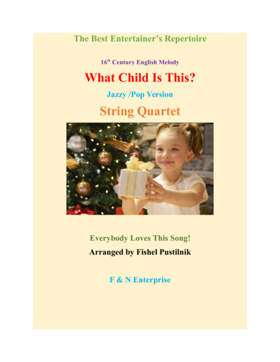 "What Child Is This?" for String Quartet image number null