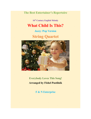 Book cover for "What Child Is This?" for String Quartet