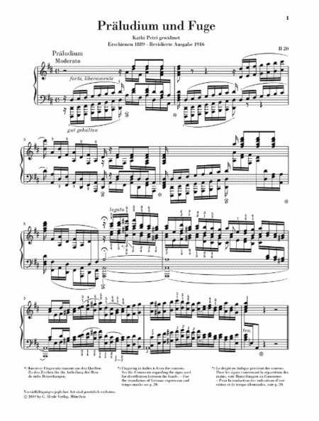 Prelude And Fugue D Major BWV 998