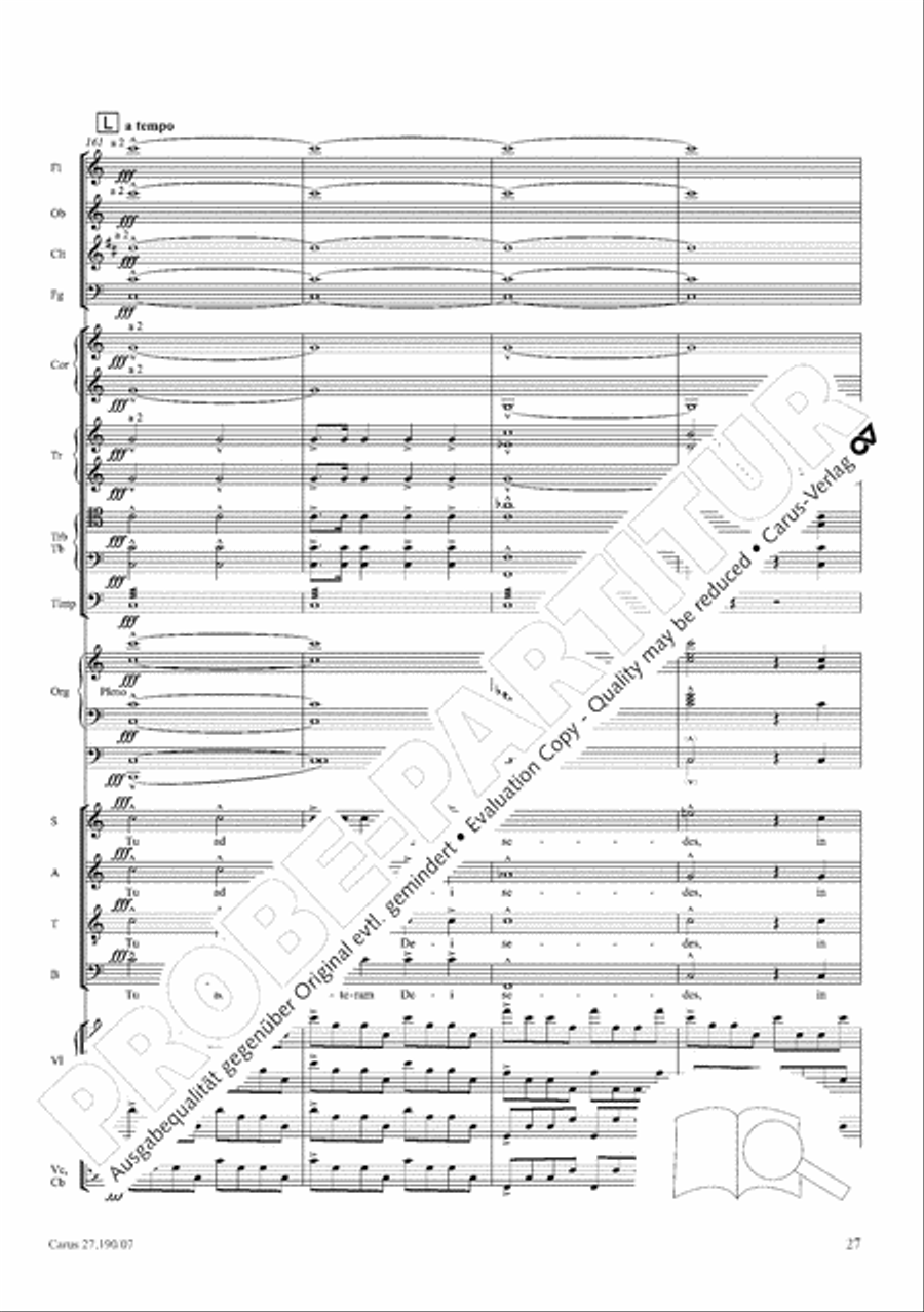 Te Deum Te Deum 4-Part scores gallery preview page 35
