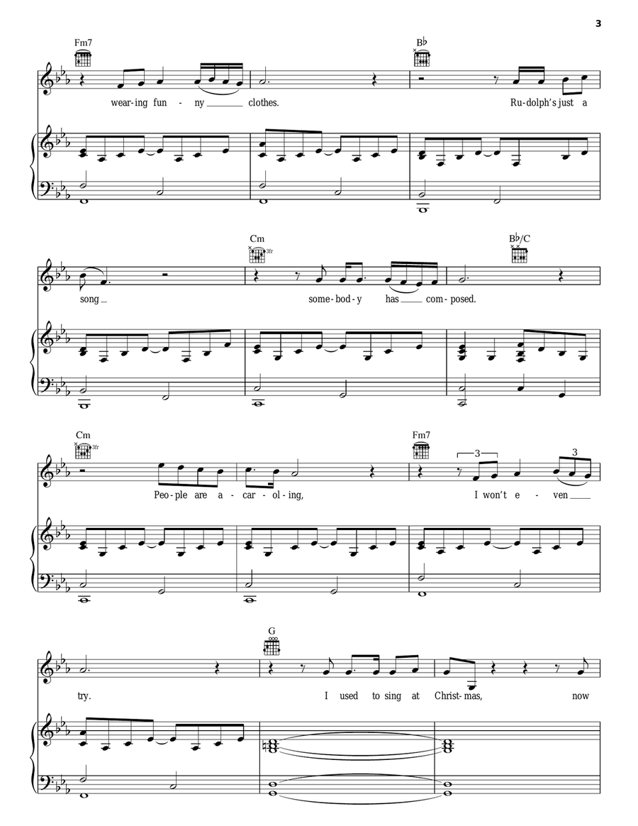 Christmas Makes Me Cry Christmas Makes Me Cry Piano, Vocal, Guitar scores gallery preview page 3