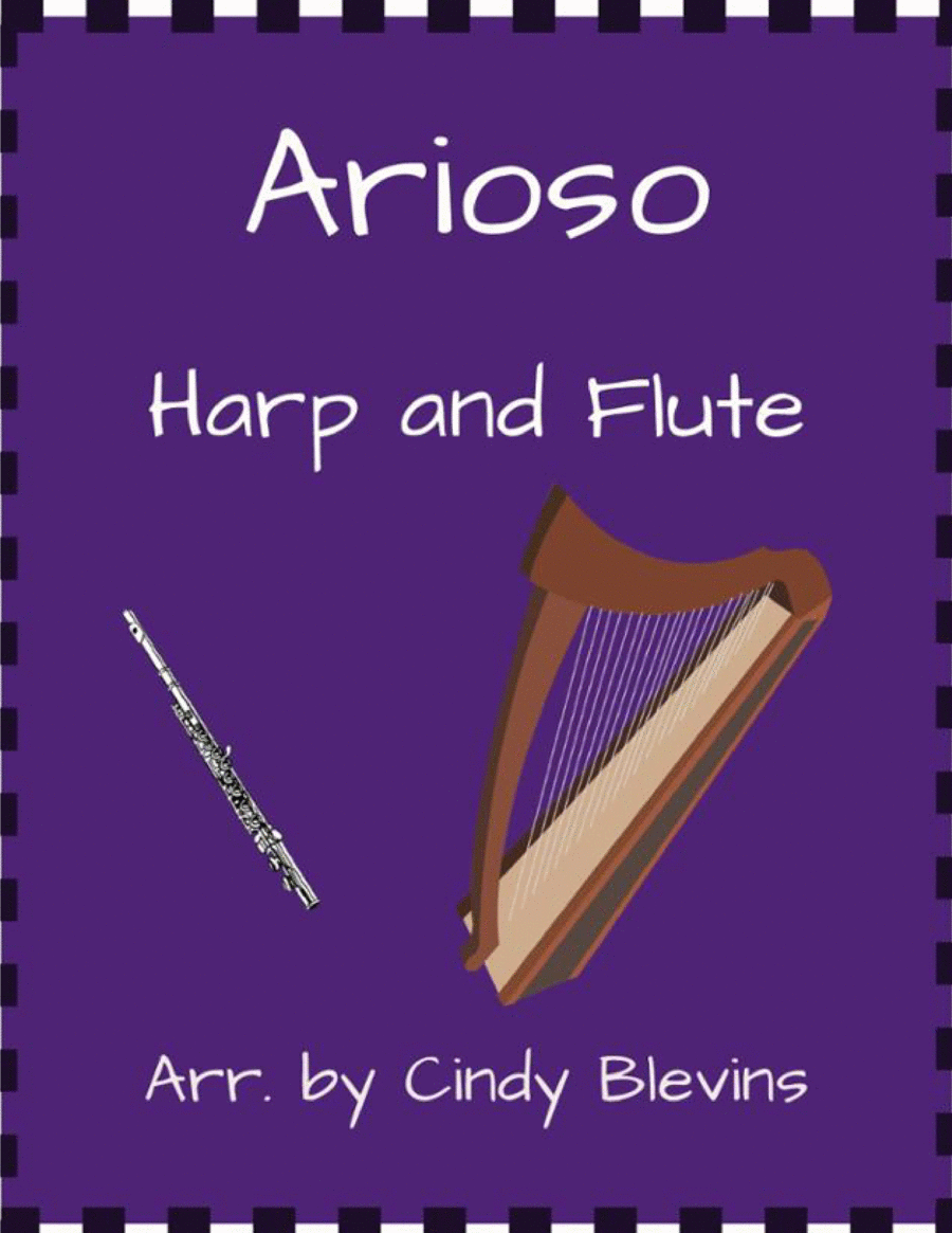 Arioso, for Harp and Flute Flute scores gallery preview page 1