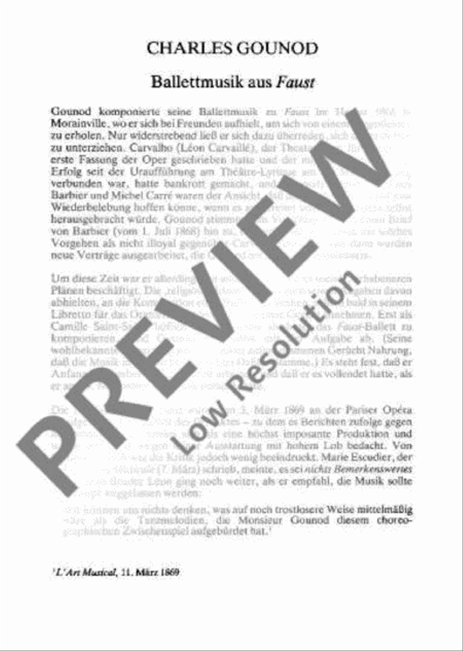 Faust (Margarethe) Faust (Margarethe) Orchestra scores gallery preview page 6