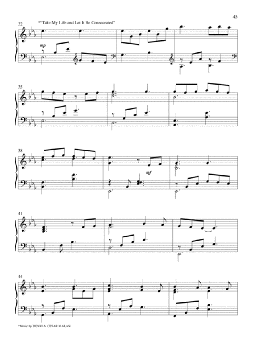 Let All Things Their Creator Bless! Piano Solo scores gallery preview page 26