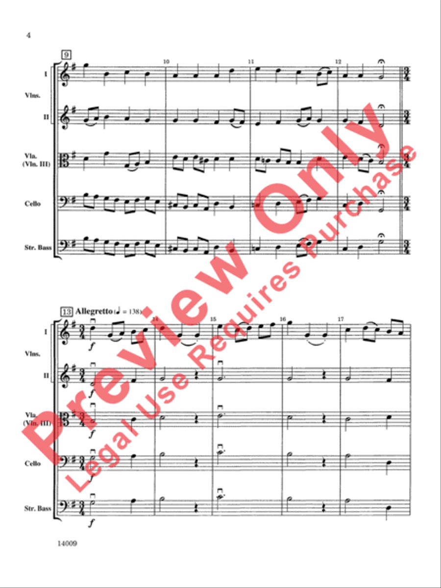 Chorale and Minuet Chorale and Minuet String Orchestra scores gallery preview page 5