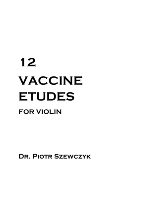 Book cover for Vaccine Etudes for Violin