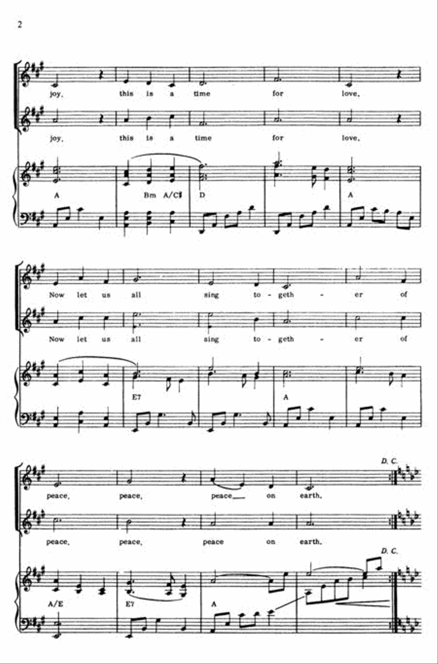 Peace, Peace 3-Part scores gallery preview page 2