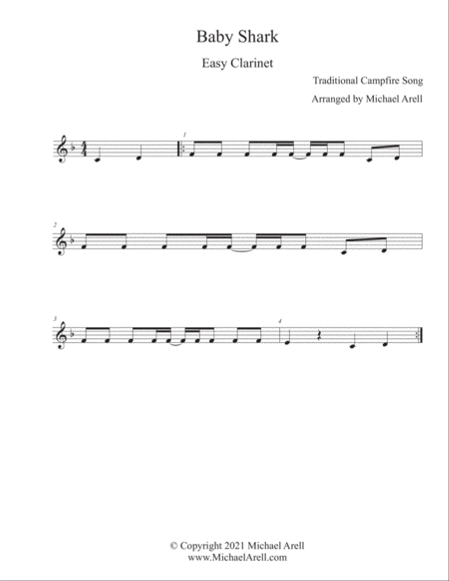 Baby Shark--Easy Flute Baby Shark--Easy Flute Flute Solo scores gallery preview page 2
