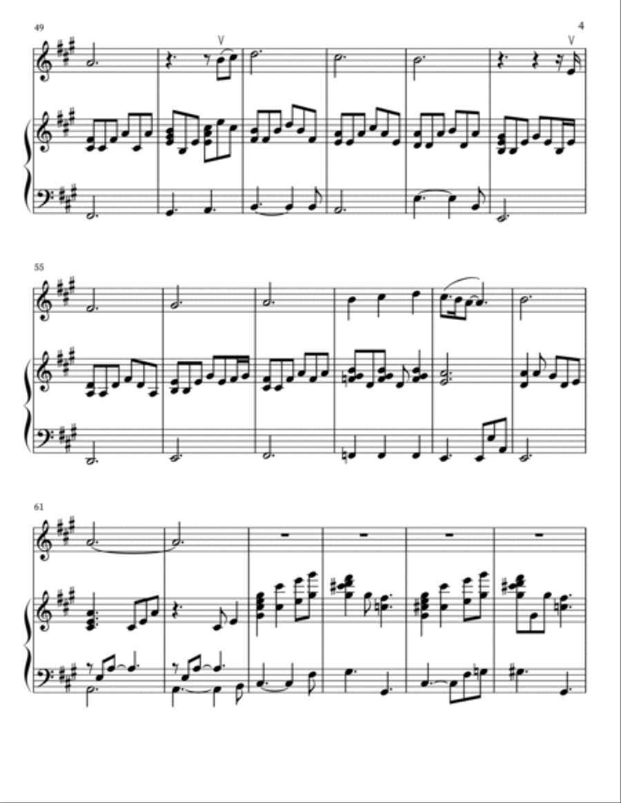 Can't Help Falling In Love Violin Solo scores gallery preview page 4