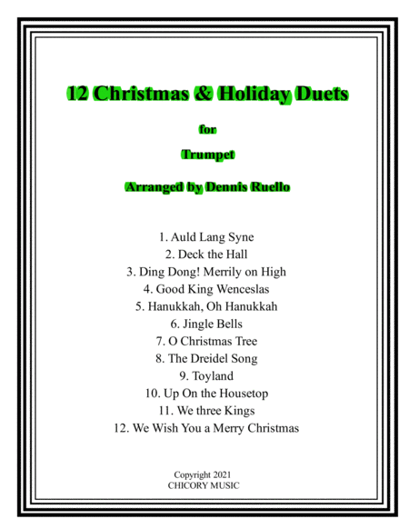 12 Christmas & Holiday Duets for Trumpet image number null