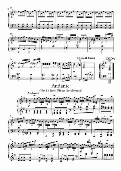 PRB Piano Series - Rondo, Andante & Allegro (Fiocco) image number null