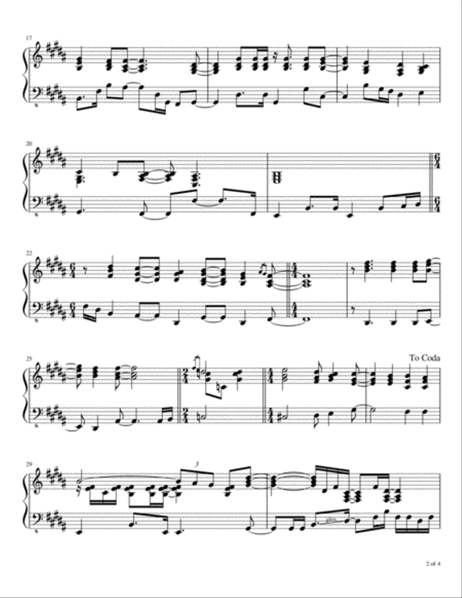 Lo, How A Rose E'er Blooming Piano Solo scores gallery preview page 3
