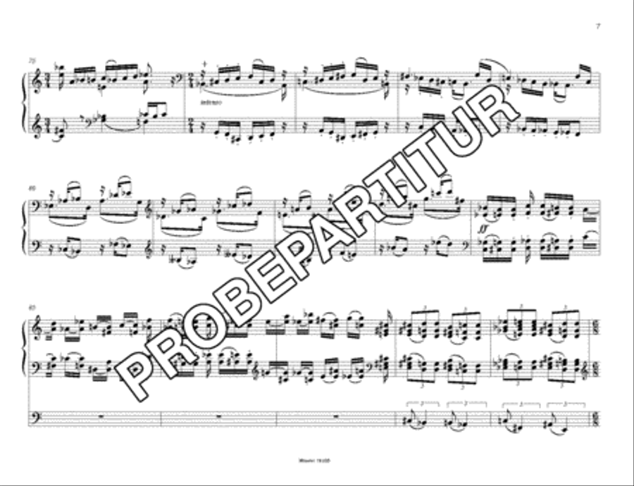Introduktion, Passacaglia und Fuge uber B-A-C-H op. 150 Organ scores gallery preview page 8