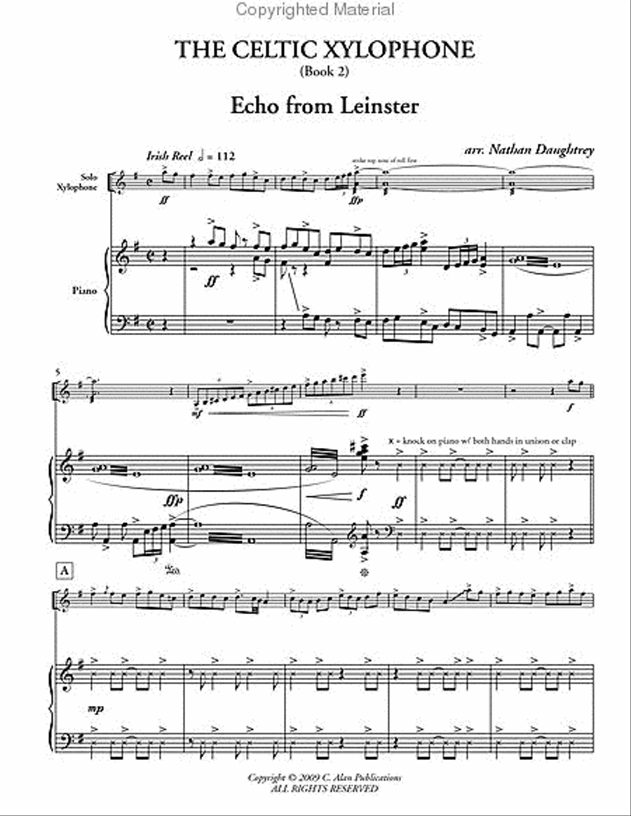 Celtic Xylophone, Book 2 (piano reduction) Percussion Ensemble scores gallery preview page 2