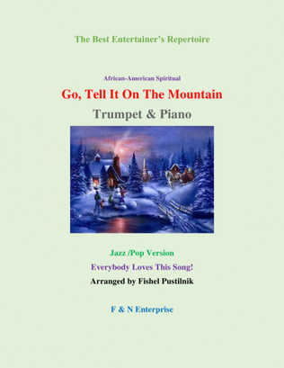 Piano Background for "Go, Tell It On The Mountain"-Trumpet and Piano