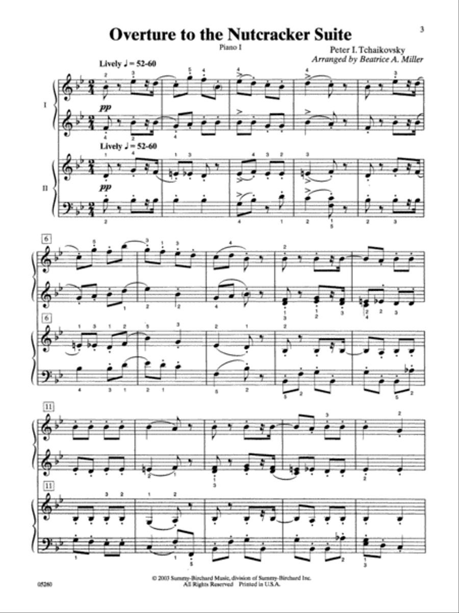Overture to the Nutcracker Suite Small Ensemble scores gallery preview page 2