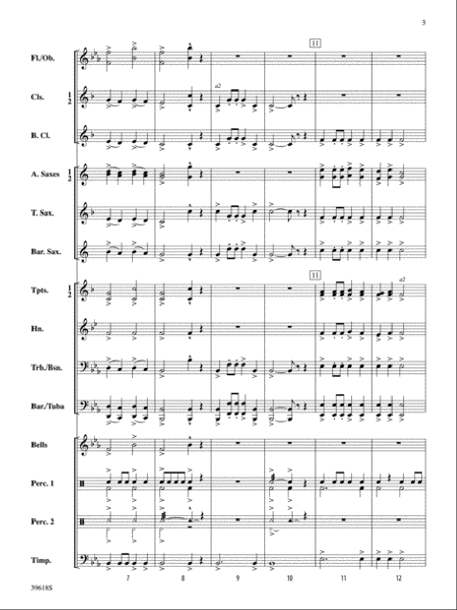 Regal Fanfare and March: Score Concert Band scores gallery preview page 3