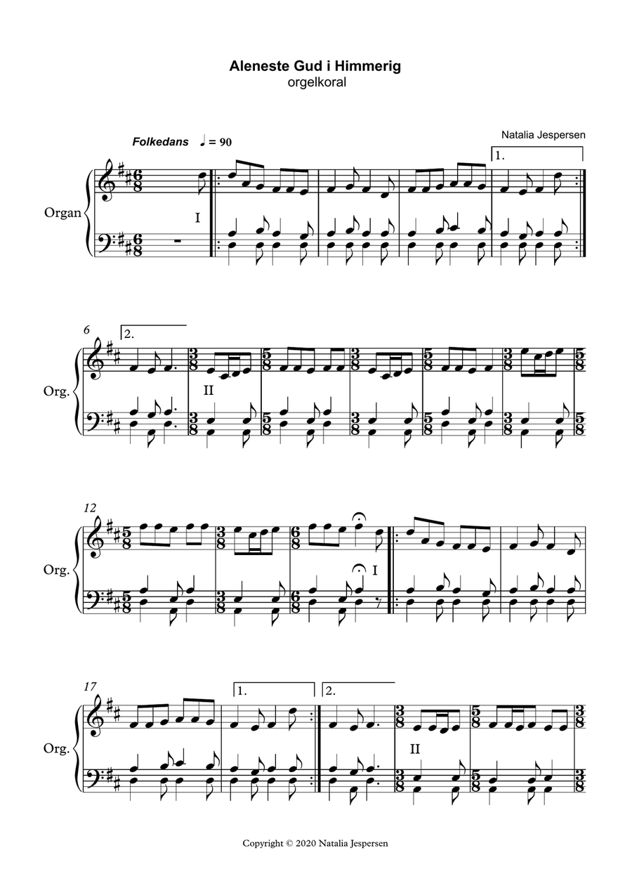 Orgelkoraler over Danske salmer Organ Solo scores gallery preview page 3
