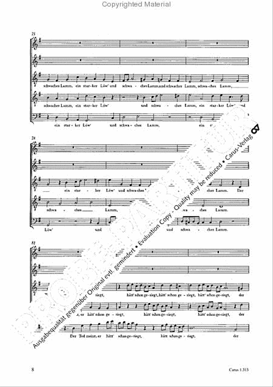 Christo, dem Osterlammlein SATTB scores gallery preview page 9