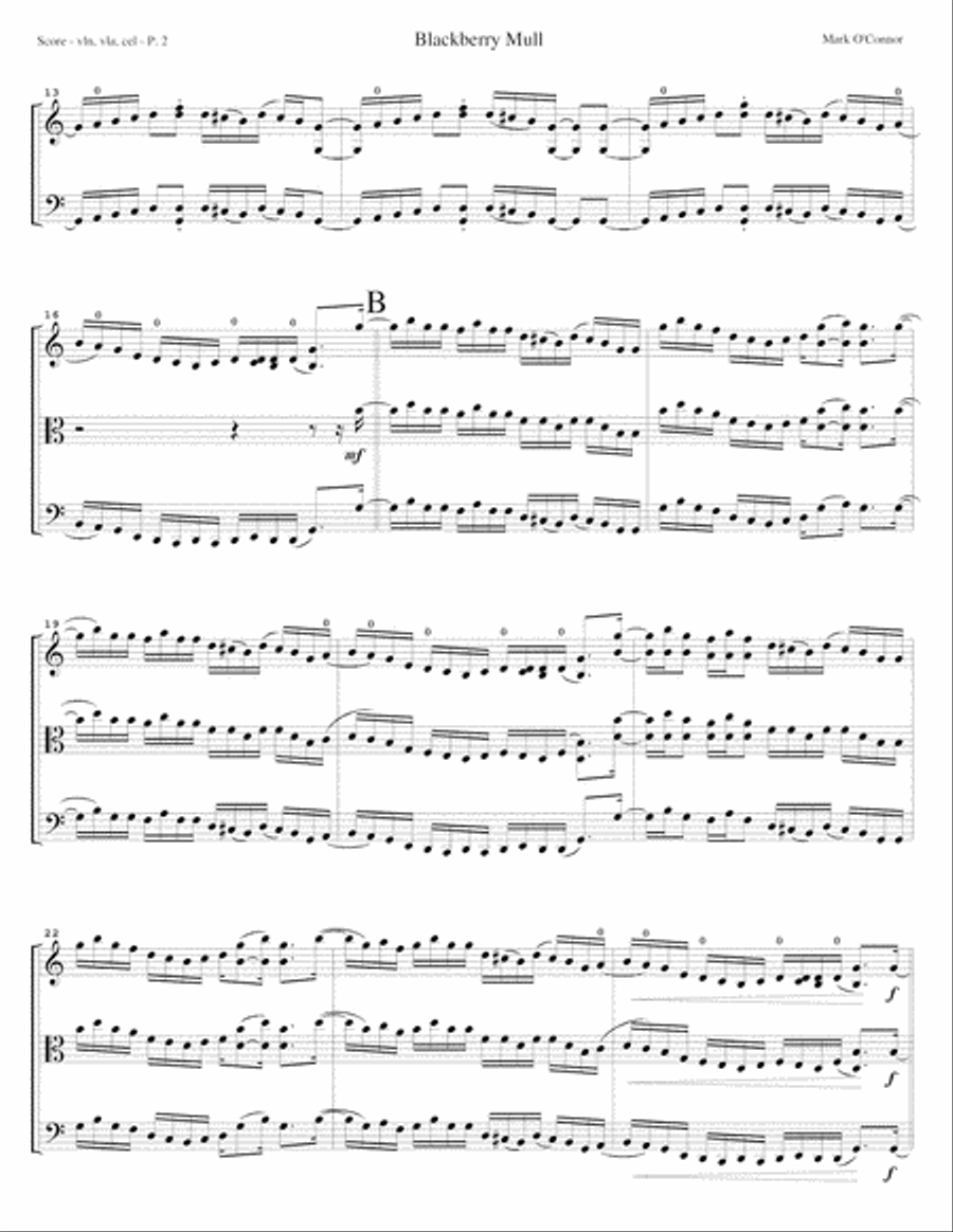 Blackberry Mull (score - vln, vla, cel) String Trio scores gallery preview page 5