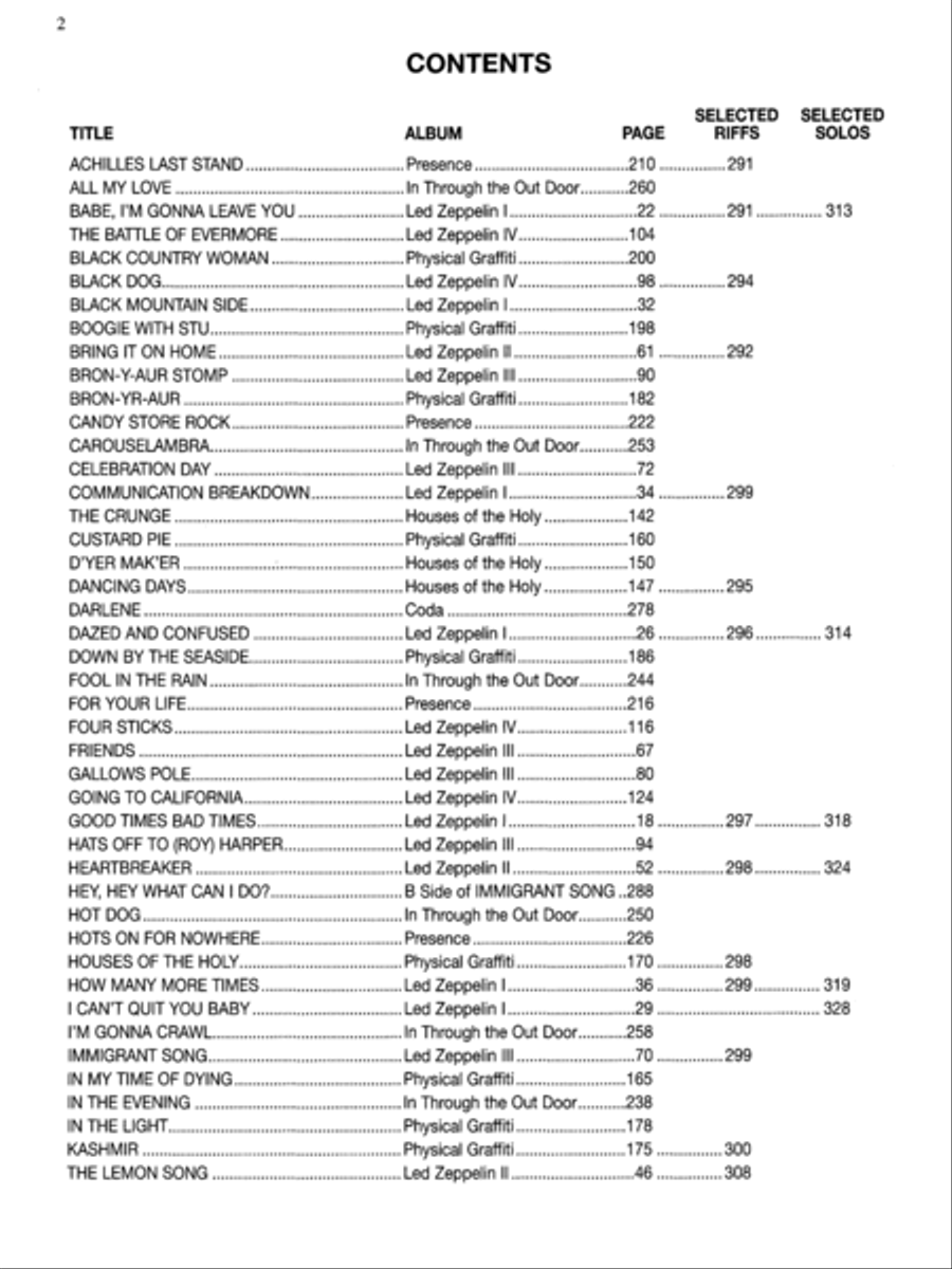 Complete Songbook Complete Songbook Electric Guitar scores gallery preview page 2