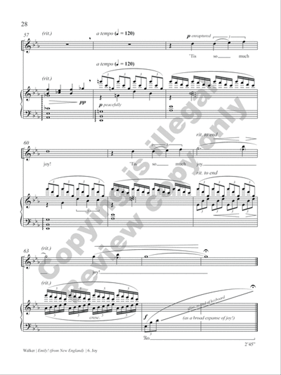 Emily! (from New England) Soprano Voice scores gallery preview page 16