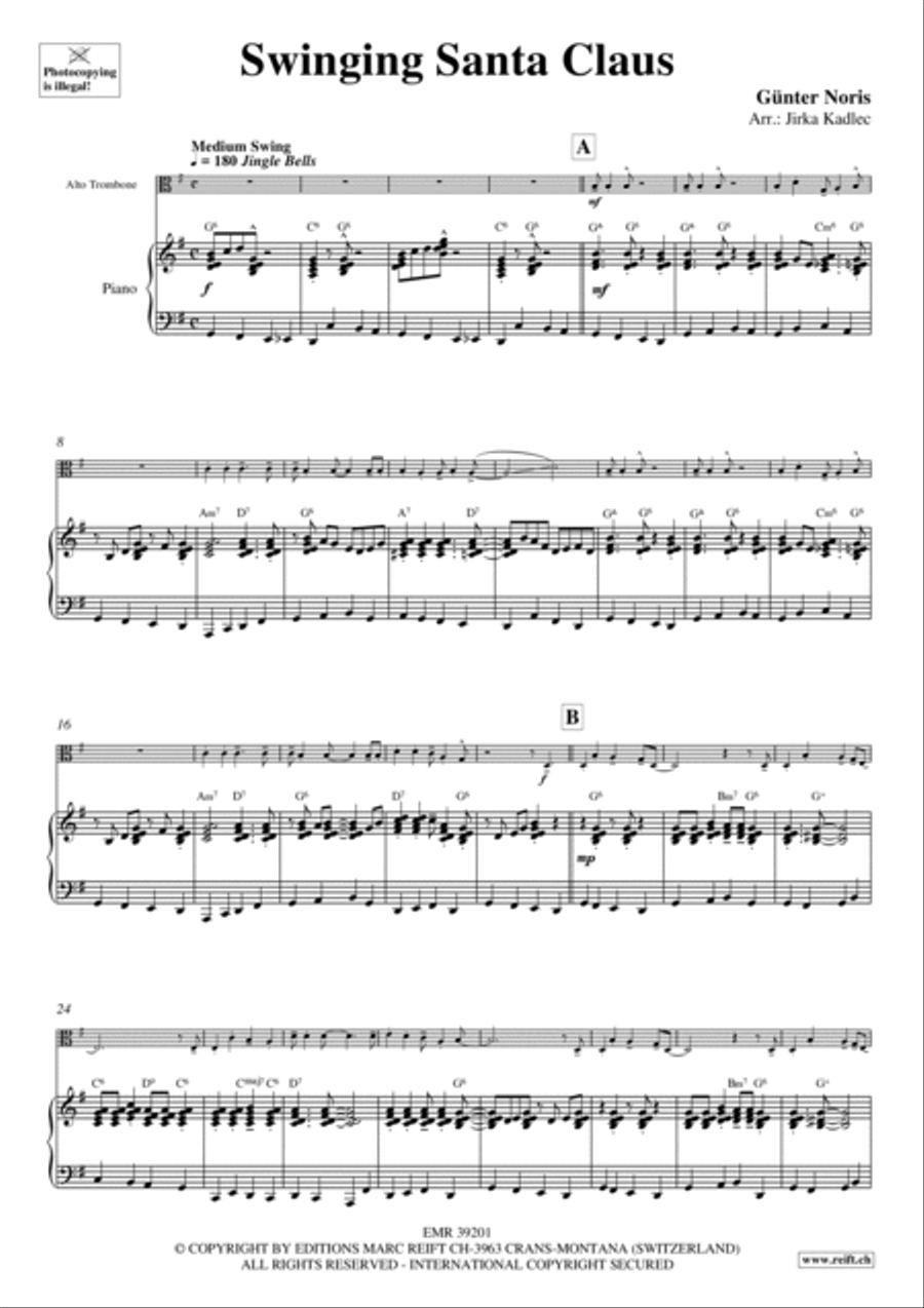 Swinging Santa Claus Swinging Santa Claus Piano Accompaniment scores gallery preview page 4