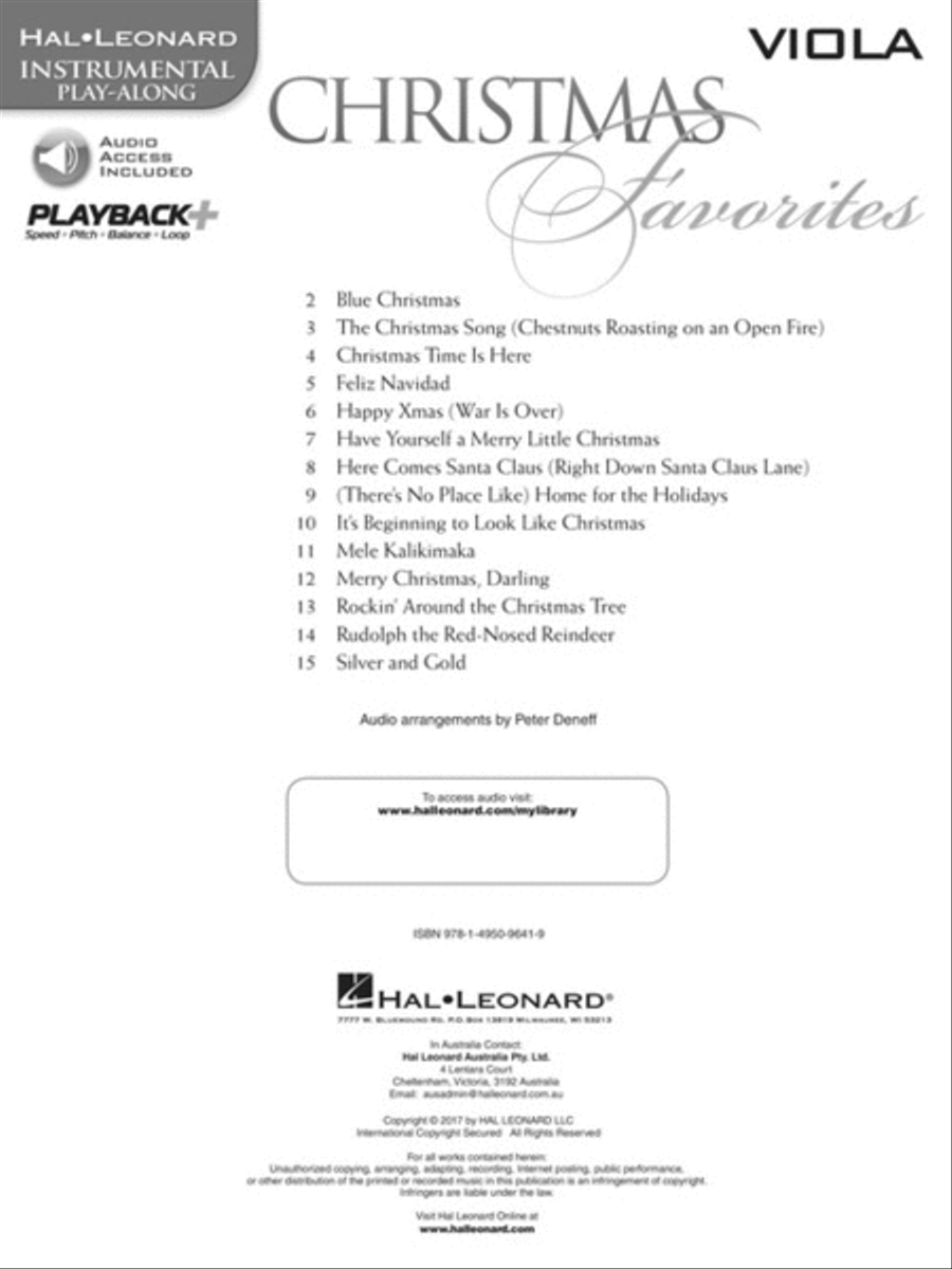 Christmas Favorites Christmas Favorites Viola Solo scores gallery preview page 2