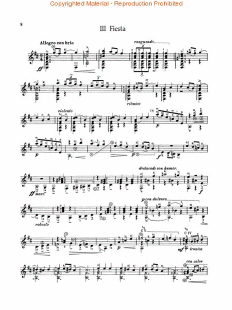 Sonatina Meridional Acoustic Guitar scores gallery preview page 3