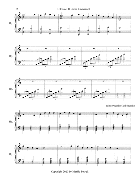 O Come, O Come Emmanuel (harp music)