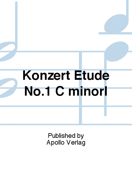 Konzert Etüde No.1 C minorl
