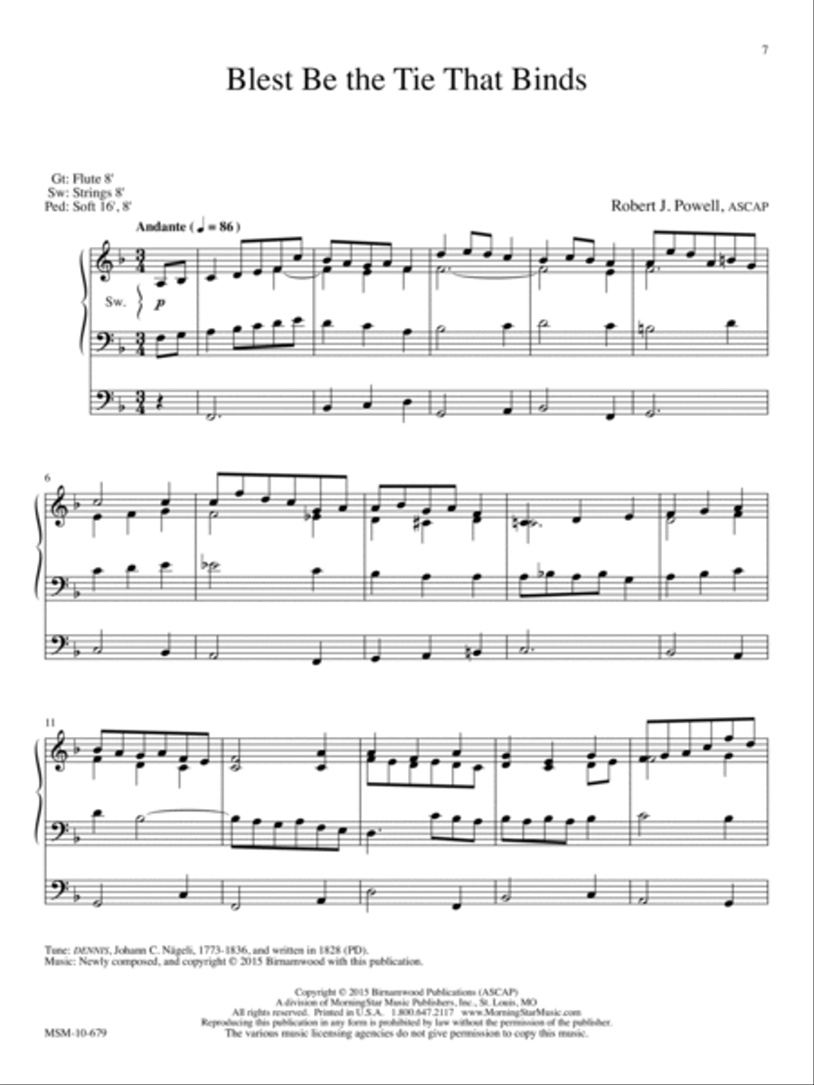 Prayerful Preludes, Set 4 Organ scores gallery preview page 4
