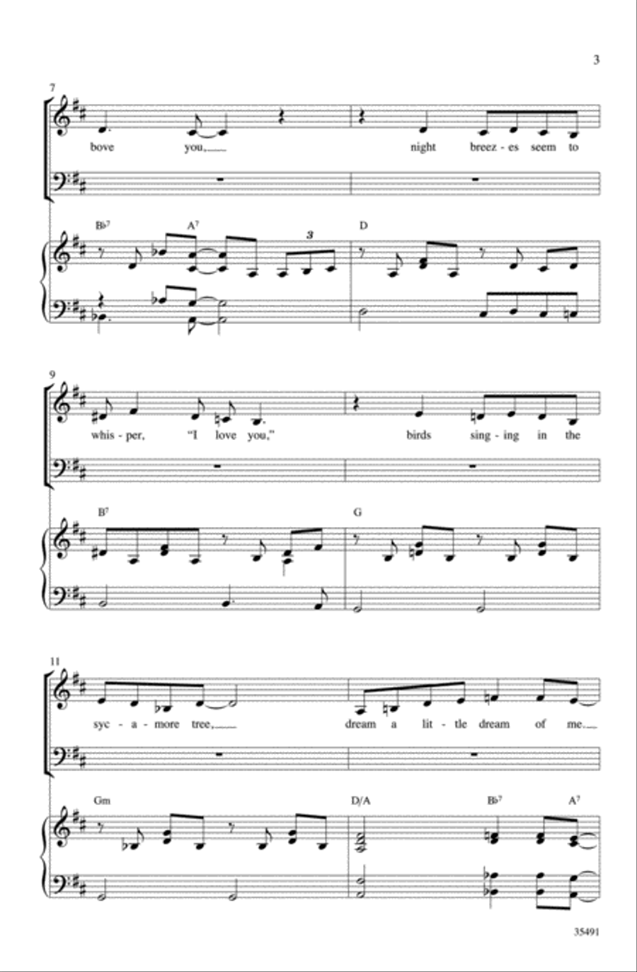 Dream a Little Dream of Me - SoundTrax CD (CD only) Choir scores gallery preview page 3