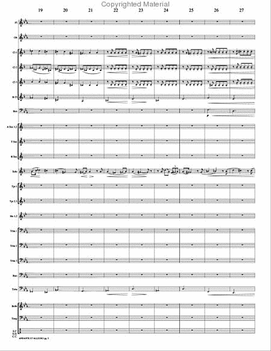 Andante et Allegro Andante et Allegro Concert Band scores gallery preview page 6