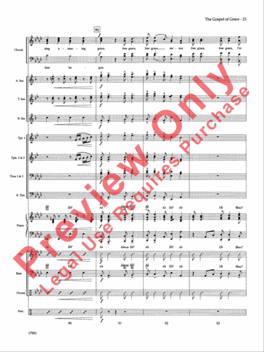 The Gospel of Grace The Gospel of Grace Choir scores gallery preview page 24