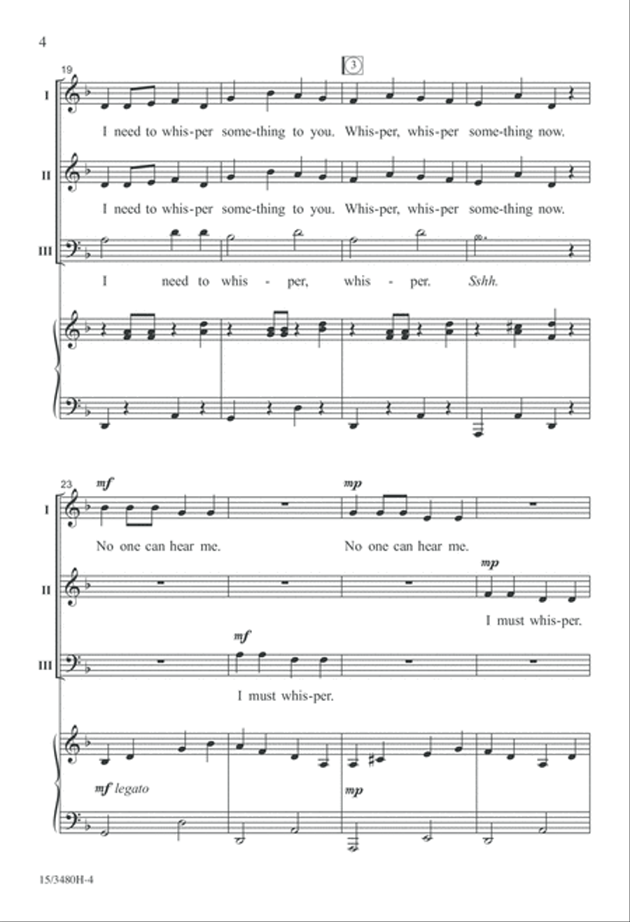 Whisper! 3-Part scores gallery preview page 4