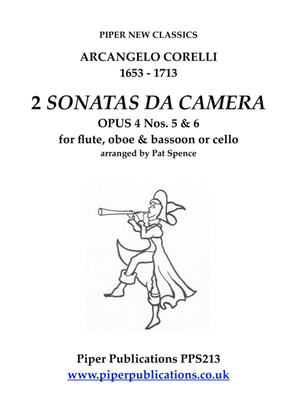 Book cover for CORELLI 2 SONATAS DA CAMERA FOR FLUTE, OBOE & BASSOON OR CELLO