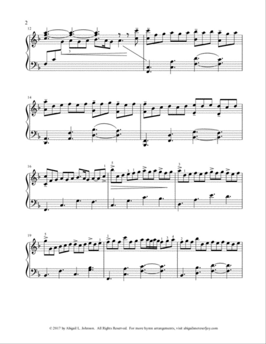 Away in the Manger (Expressive Piano Solo) Piano Solo scores gallery preview page 2