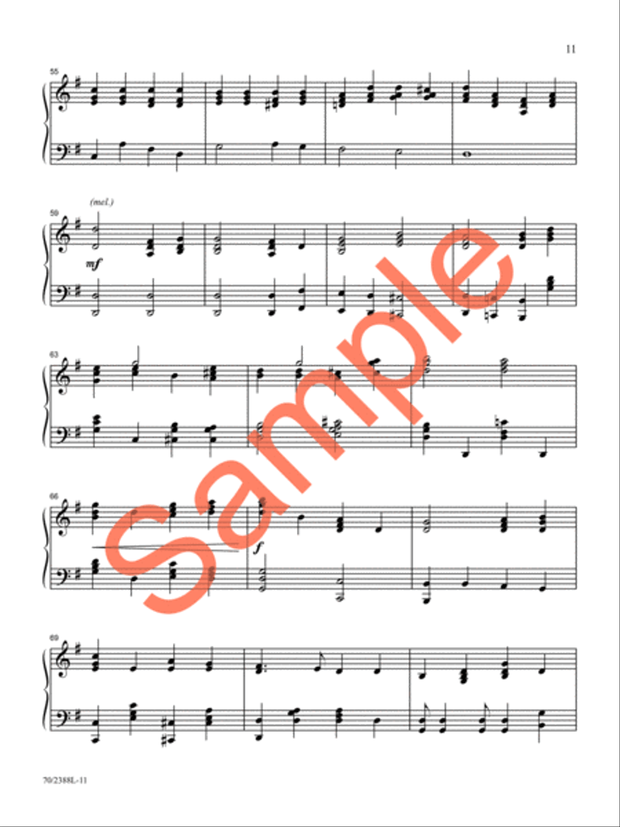 O God, Beyond All Praising Piano Solo scores gallery preview page 10