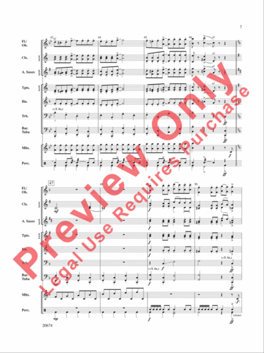 Mallet Maniacs Concert Band scores gallery preview page 8
