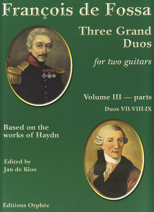 Book cover for Three Grand Duos for two guitars