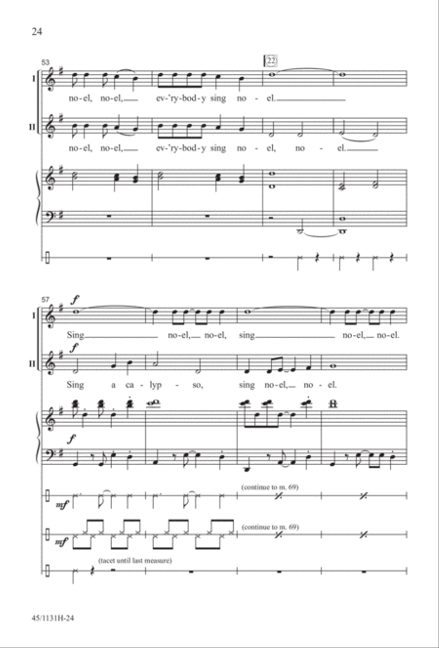 Singable Solutions for Winter Holidays 2-Part scores gallery preview page 24