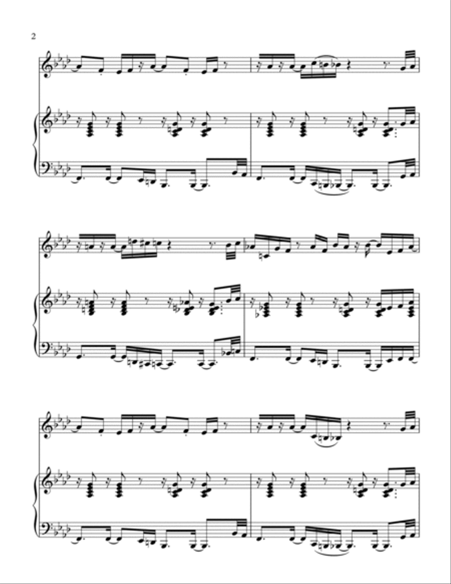 Pick Up The Pieces Trumpet Solo scores gallery preview page 3