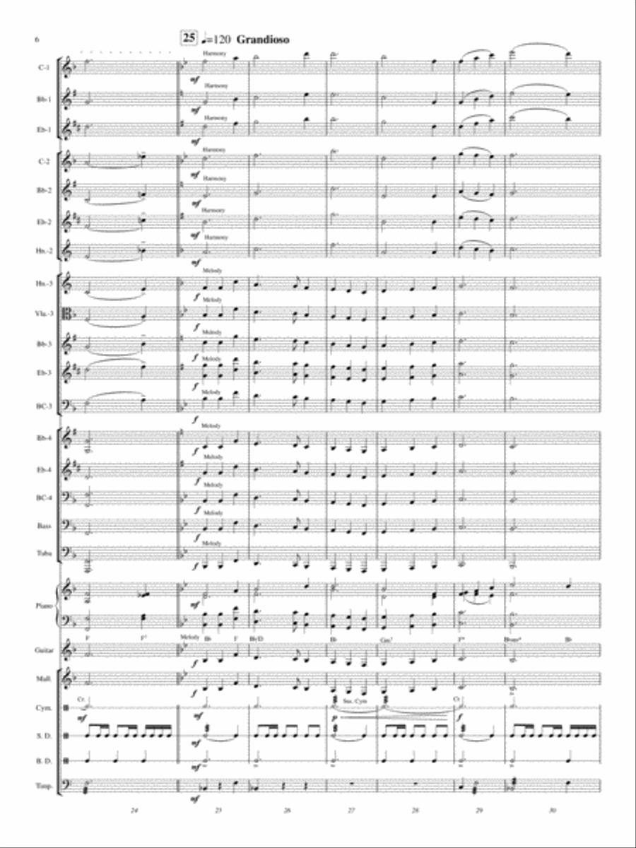 A Festival of Hymns A Festival of Hymns Concert Band scores gallery preview page 5