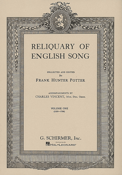 Reliquary of English Songs - Volume 1